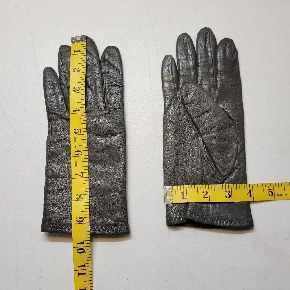 Fownes Vintage Classic Grey Leather Driving Gloves